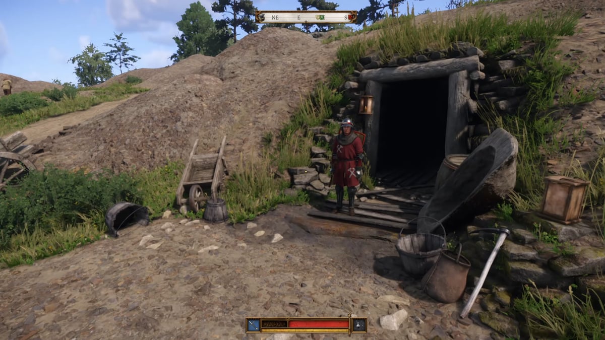 Mine entrance in the Via Argentum Quest 