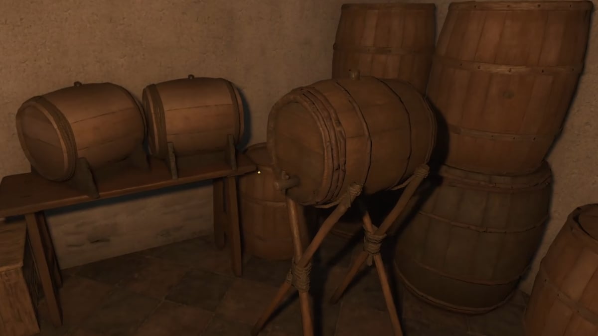 Wine barrel in Ill Repute quest.