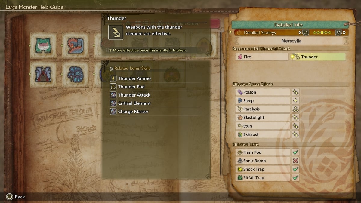 Nerscylla Weaknesses