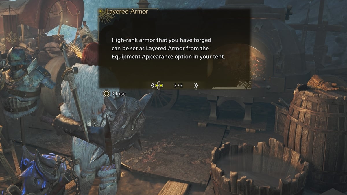 The layered armor unlock process in Monster Hunter Wilds