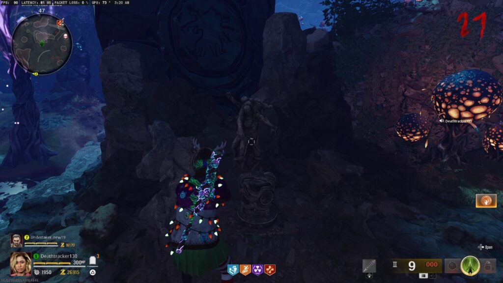 The Tomb BO6 Zombies Doppleghast statue location