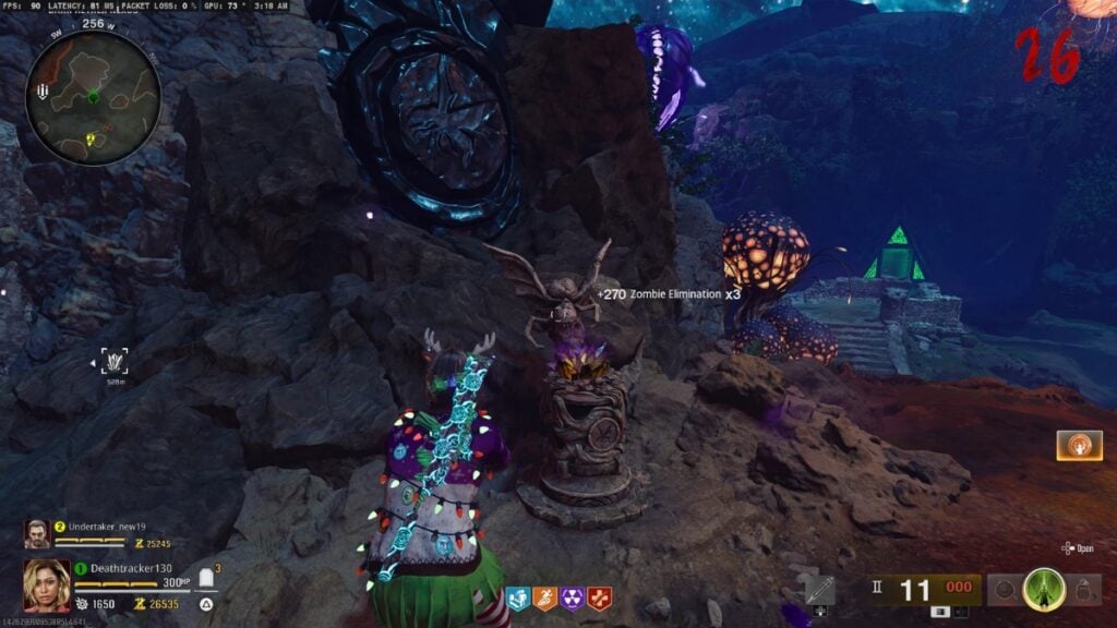 Parasite Statue location in The Tomb Zombies map