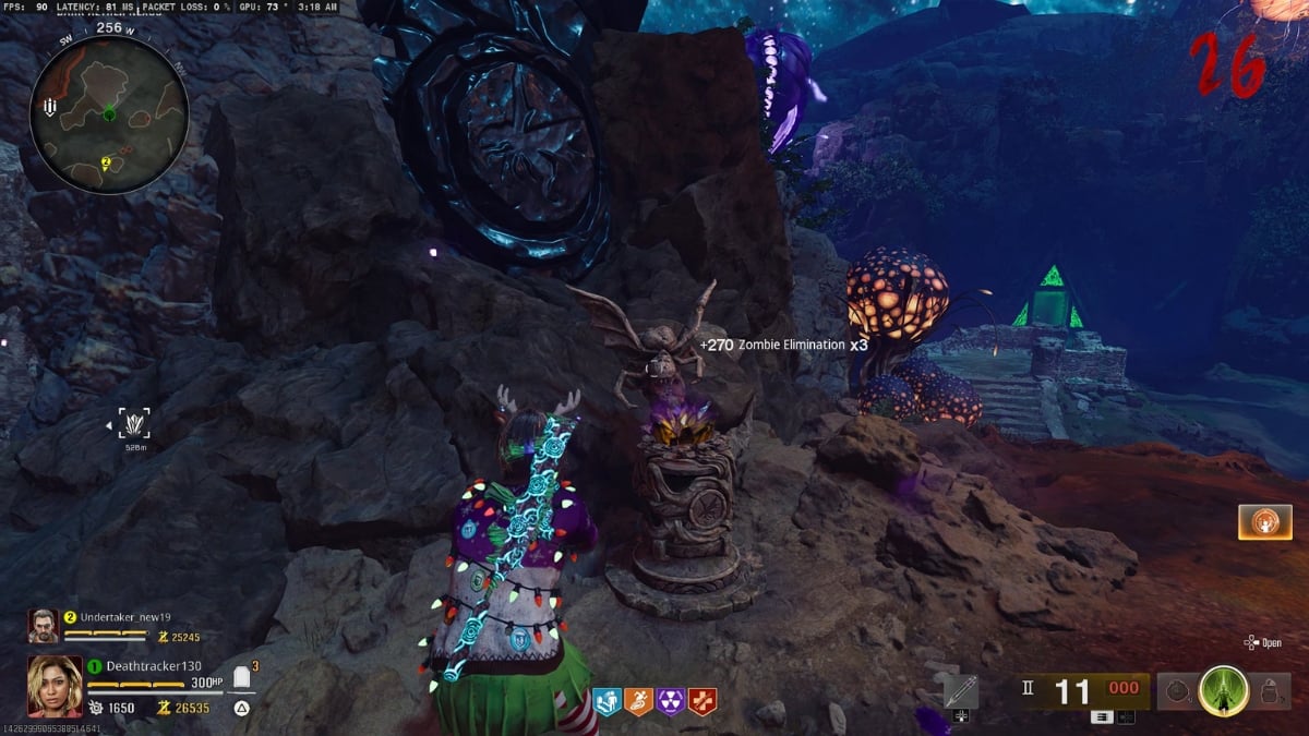 Parasite Statue location in The Tomb Zombies map