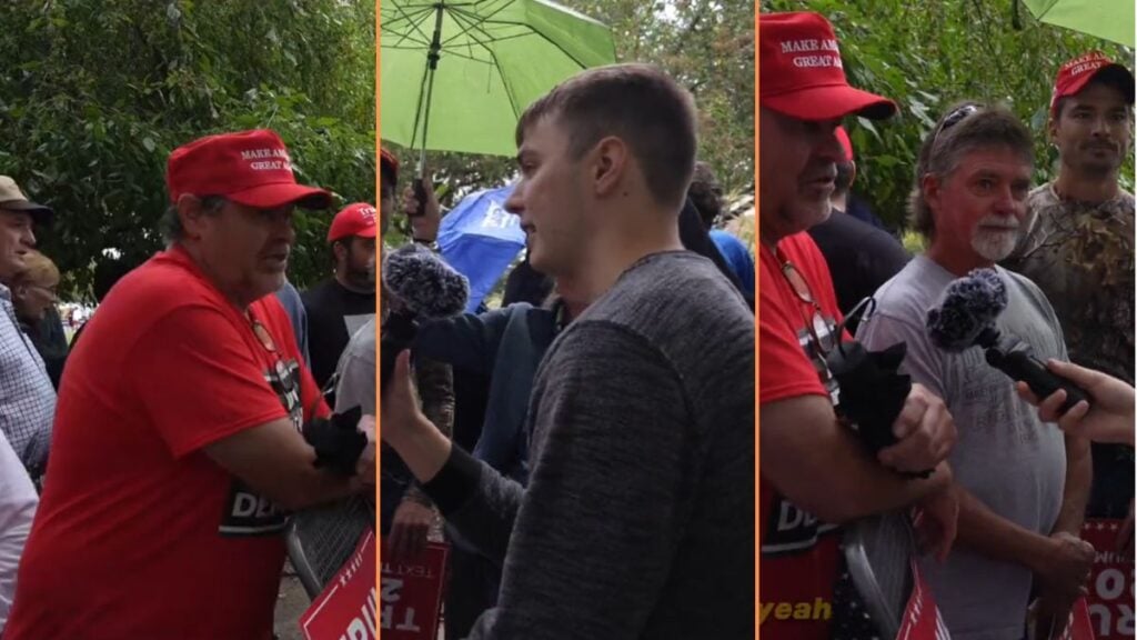 YouTuber Interviews Man at Washington DC Trump Rally Who Questions Why Biden Supporters Went to College: ‘It’s No Mystery’ Trump Supporter at Washington DC Rally Questions Why Biden Supporters Went to College 'It's No Mystery'