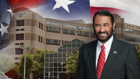 Congressman Al Green Raises Articles of Impeachment Against Trump as the President Considers Occupying Gaza: ‘Ethnic Cleansing in Gaza Is Not a Joke’ U.S. Representative Al Green poses in front of an American flag