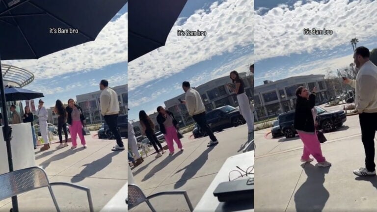 Racist Karen Meltdown in California Coffee Line Captured in Hilariously Horrible Video: ‘I hope they gave her decaf’ California coffee Karen loses it