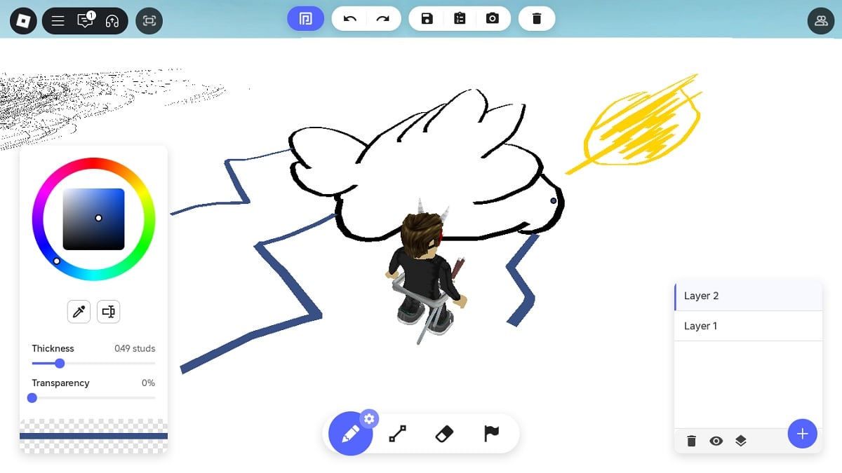 creating art in roblox free draw