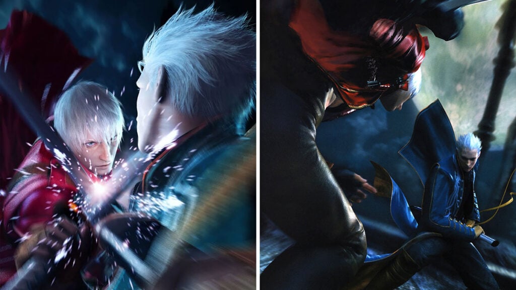 Vergil vs Dante art for DMC 3: Dante's Awakening