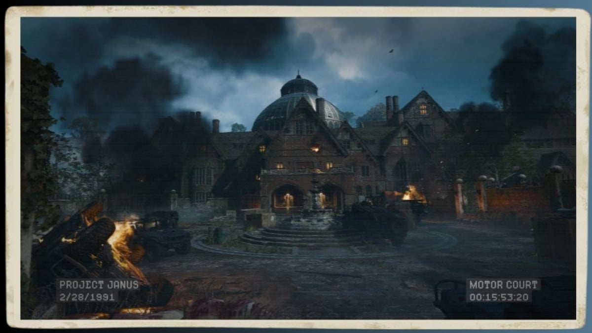 The Mansion BO6 Zombies map