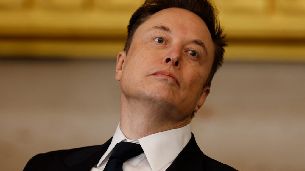 Photo of Elon Musk at Donald Trump's inauguration