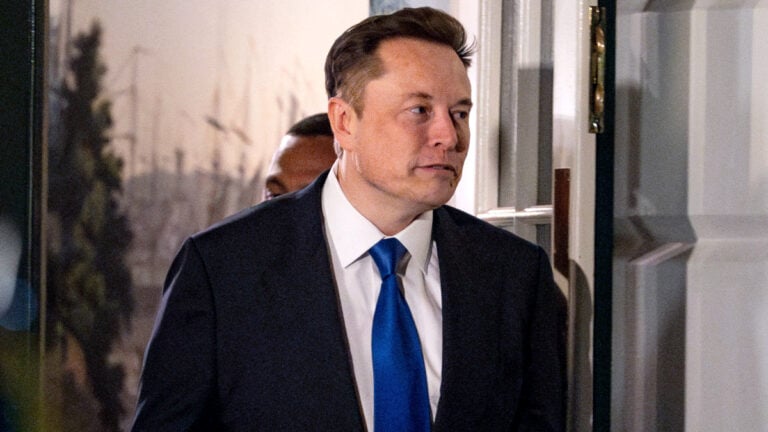 Senior Advisor to the President of the United States Elon Musk departs the White House before President Donald Trump addresses a joint session of Congress at the U.S. Capitol in Washington, DC on Tuesday, March 4, 2025.