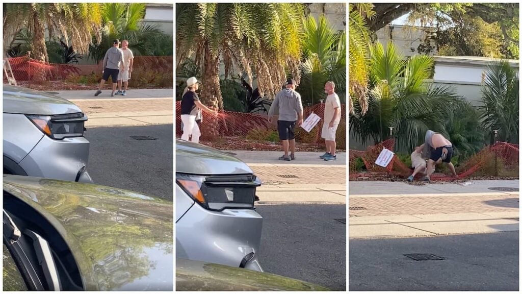 Florida Man Spits on a Guy in St. Augustine, Kicks Off Brawl in the Street: ‘Dont Spit on Someone and Not Expect to Get ur Sh*t Clocked’ Florida man spits on guy and starts a fight in St Augustine