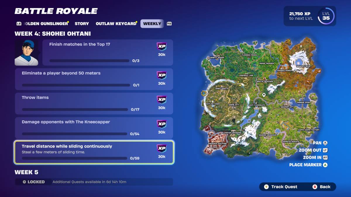 Fortnite Chapter 6 Season 2 Week 4