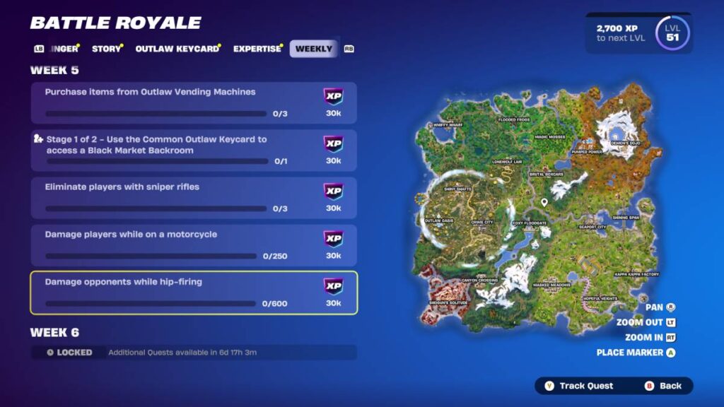 Fortnite Chapter 6 Season 2 Week 5