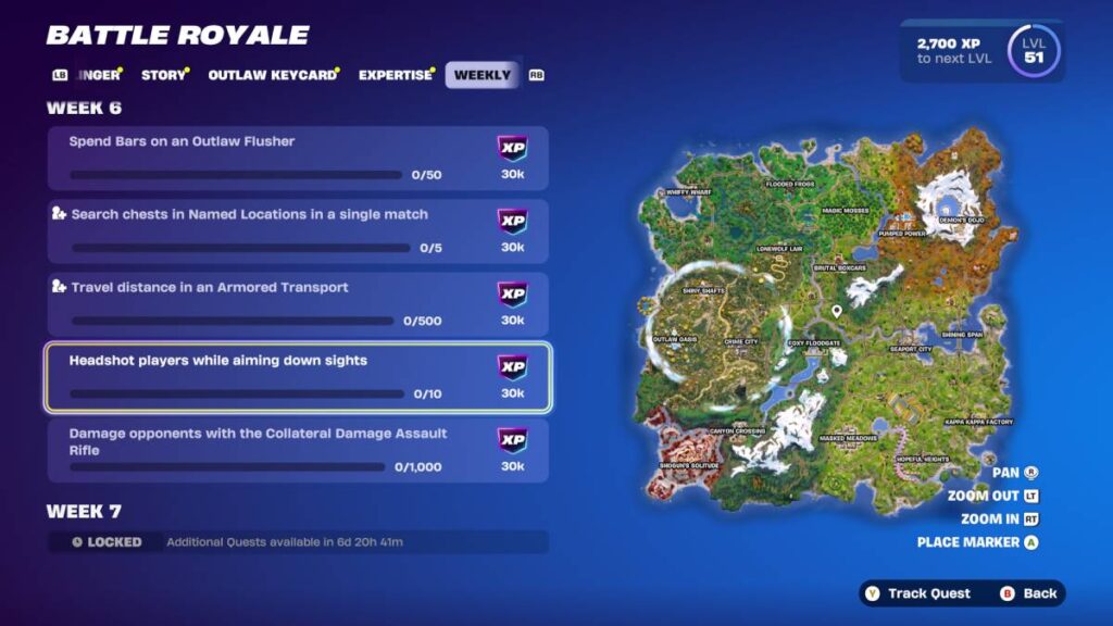 Fortnite Chapter 6 Season 2 Week 6