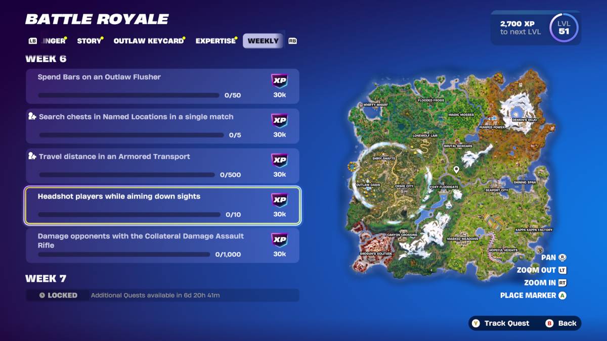 Fortnite Chapter 6 Season 2 Week 6