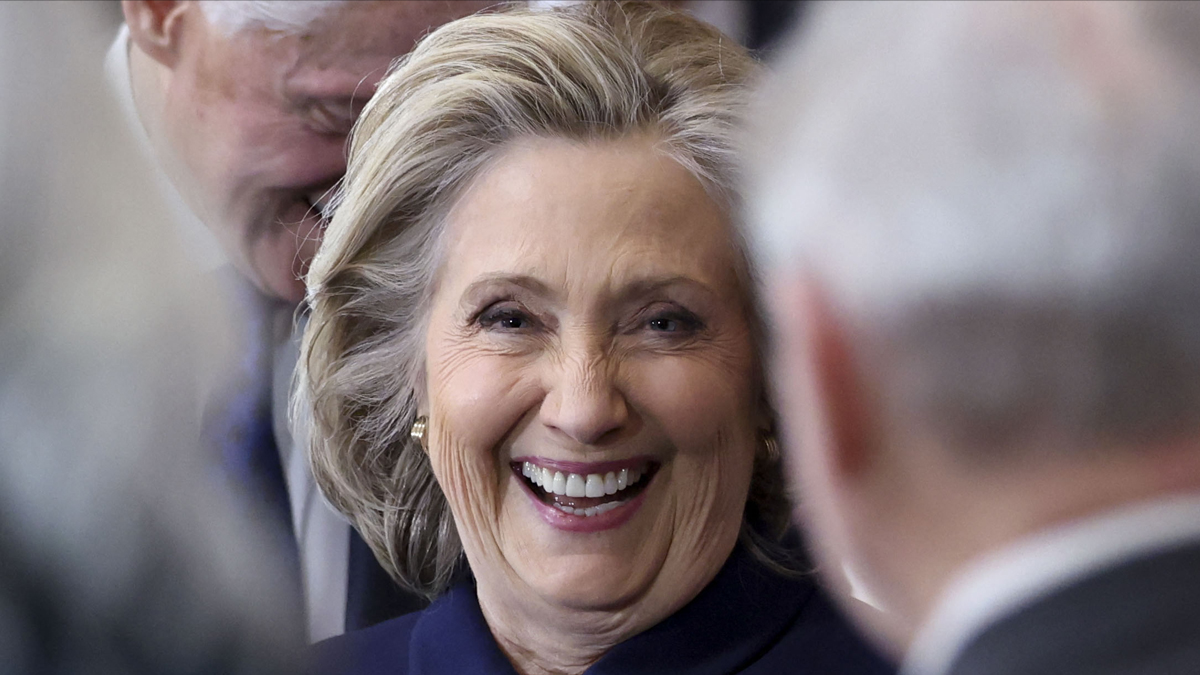 Hillary Clinton attends Trump and Vance Swearing-In at the US Capitol
