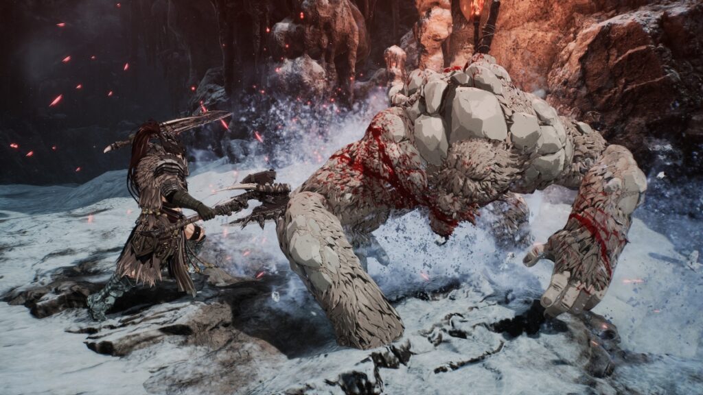Khrazan Fighting a Yeti
