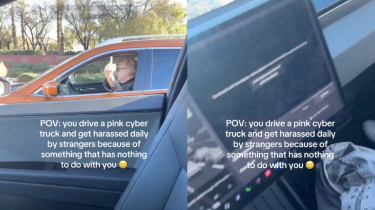 Las Vegas Man Flips Cybertruck With Minor Passenger Because He Is ‘Protesting’: ‘Flipping off a 3-Year-Old To Teach Elon Musk a Lesson Is Insane’ Las Vegas Man Flips Cybertruck With Minor Passenger Because He Is 'Protesting': 'Flipping off a 3-Year-Old To Teach Elon Musk a Lesson Is Insane'