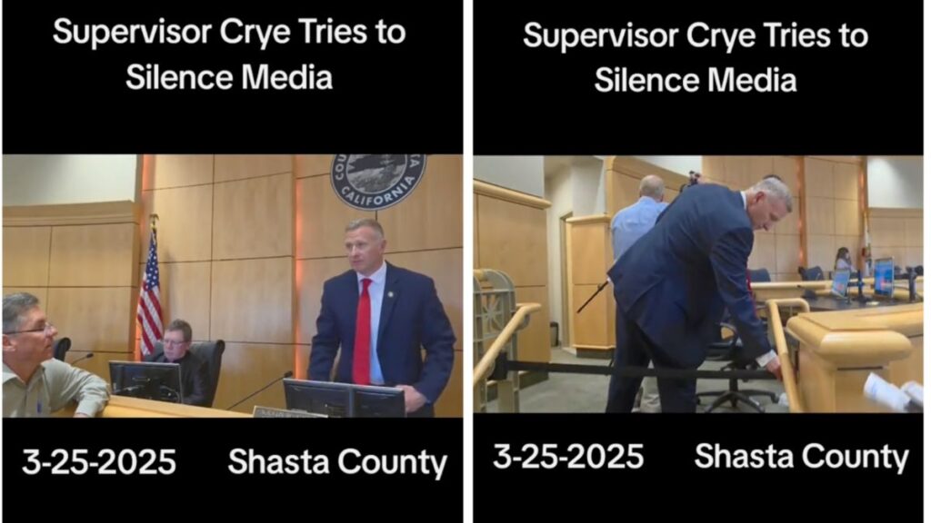 MAGA California County Supervisor 'Tries to Silence Media' Calls Sheriff's Deputy on Journalist: 'What's He Needing To Hide?'