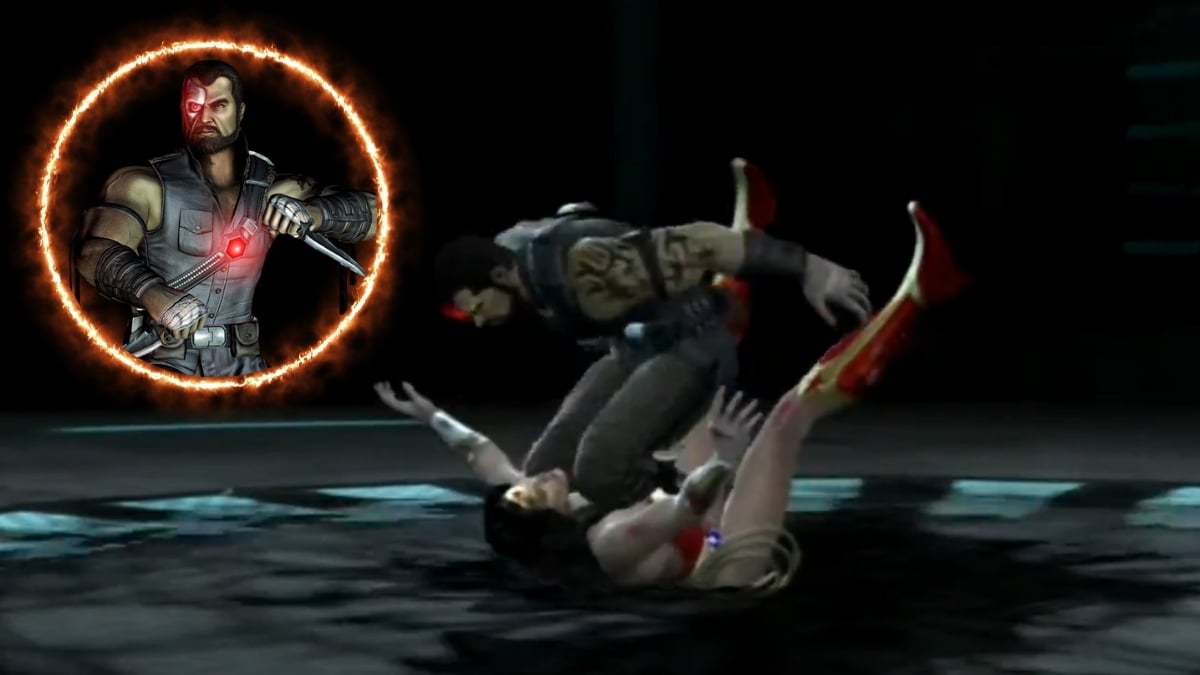 Kano's Stomp Fatality in Mortal Kombat vs. DC Universe