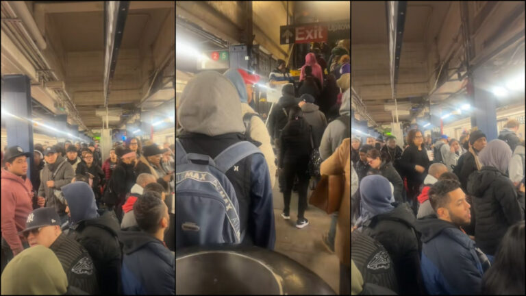 Person Lying on Train Tracks Causes NYC Delays: ‘And Yall Wanna Summon Me for Not Paying $2.90?’ A collage of NYC residents stuck waiting in the station after someone lying on the train tracks causes delays