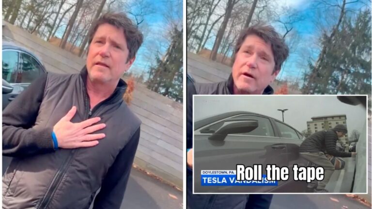 Pennsylvania Man Confronted for Keying Swastika on Tesla Offers ‘Free Service’ to ‘Wipe It Off’: ‘Wild Level of Delusion!’ Pennsylvania Man Confronted for Keying Swastika on Tesla Offers 'Free Service' to 'Wipe It Off': 'Wild Level of Delusion!'