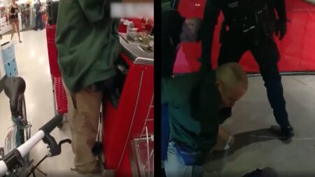 Albuquerque Police Officer Drag a Mentally Challenged Man Out of Target: ‘The Cops Are Completely in the Wrong Here’ Police drag mentally challenged man Target
