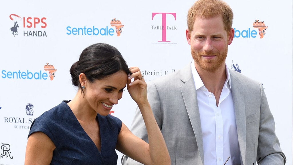 The Duke and Duchess of Sussex attend the Sentebale ISPS Handa Polo Cup at the Royal County of Berkshire Polo Club,