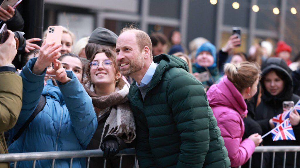The Prince of Wales posing for selfies with royal fans in Estonia.