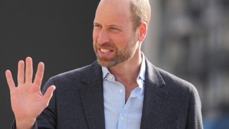 Prince William wave at fans during visit to Mental Health Innovations (MHI), March 2025.