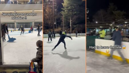 Reckless Ice Skater Turns NYC Rink into a Winter Warzone: ‘Grow Up’ Reckless Ice Skater Turns NYC Rink into a Winter Warzone 'Grow Up'
