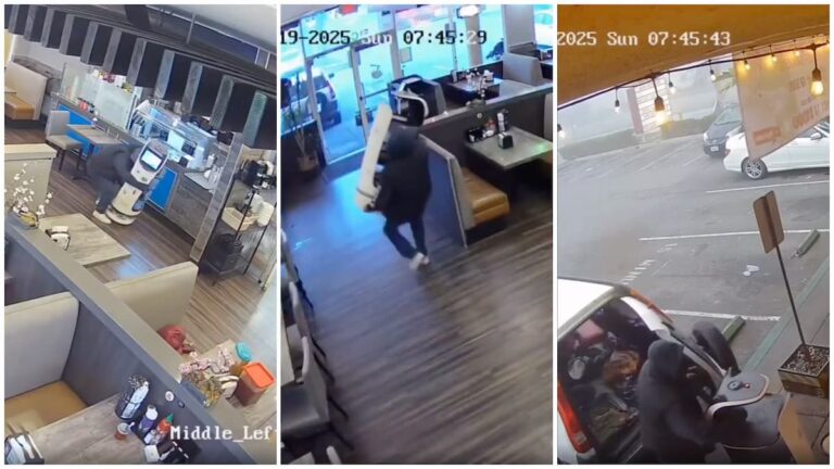 San Jose Restaurant Employees foil robbery of serving robot