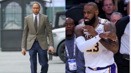Stephen A. Smith and LeBron James