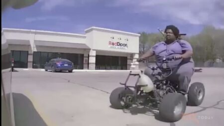 Texas man drives his mini four-wheeler into a parked Tesla