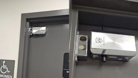 Tiktoker Discovers Disturbing Bathroom Lock at Texas Gas Station: ‘Dollars to Donuts There’s a Camera as Well’ Tiktoker Discovers Disturbing Bathroom Lock at Texas Gas Station: 'Dollars to Donuts There’s a Camera as Well'