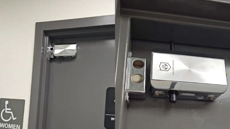 Tiktoker Discovers Disturbing Bathroom Lock at Texas Gas Station: 'Dollars to Donuts There’s a Camera as Well'