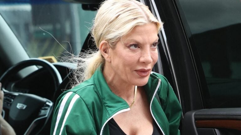 Tori Spelling leaves DWTS studios