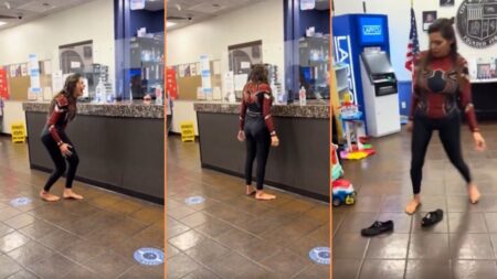 Venice Beach Local Dressed as Spiderman Has Breakdown at West LA Police Station ‘She’s off the Charts'