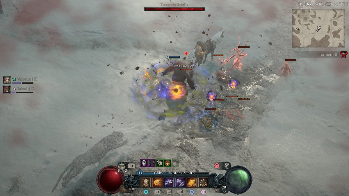 attacking goblins in diablo 4 during march of the goblins event