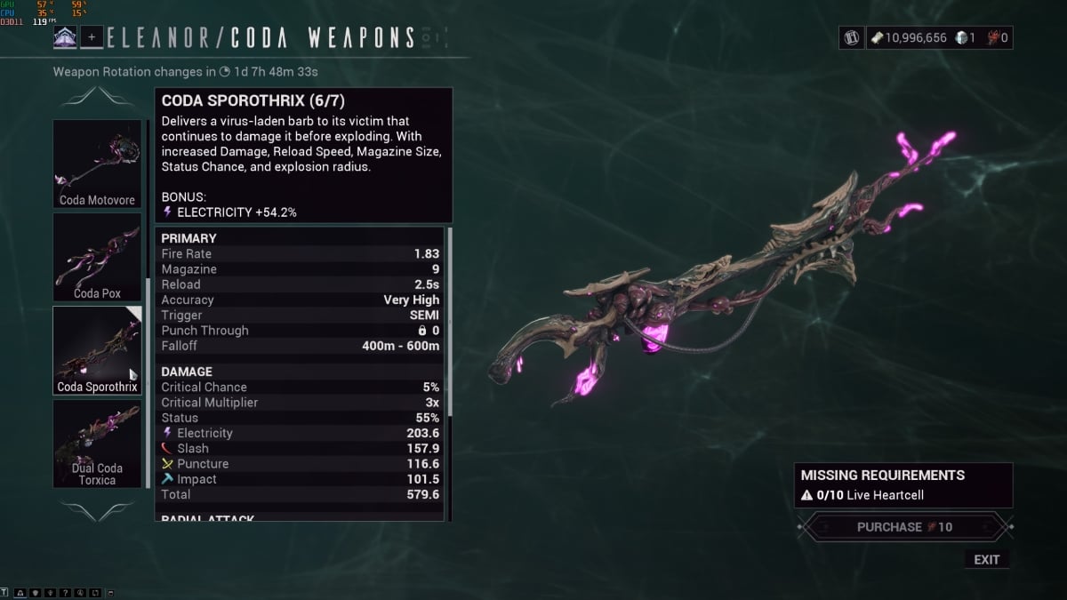 Coda Weapon farm guide