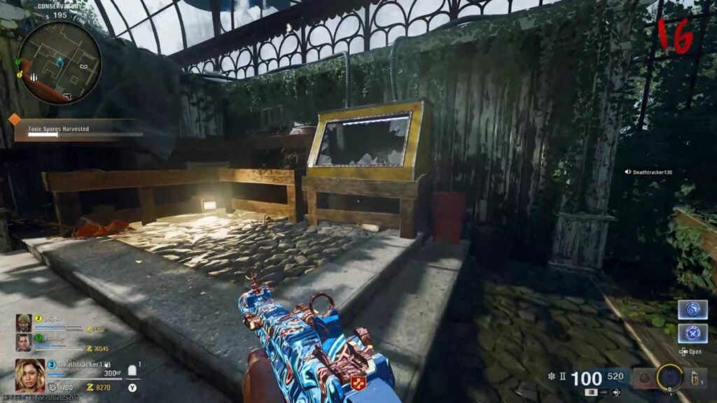 Second Plant machine in Shattered Veil Zombies map