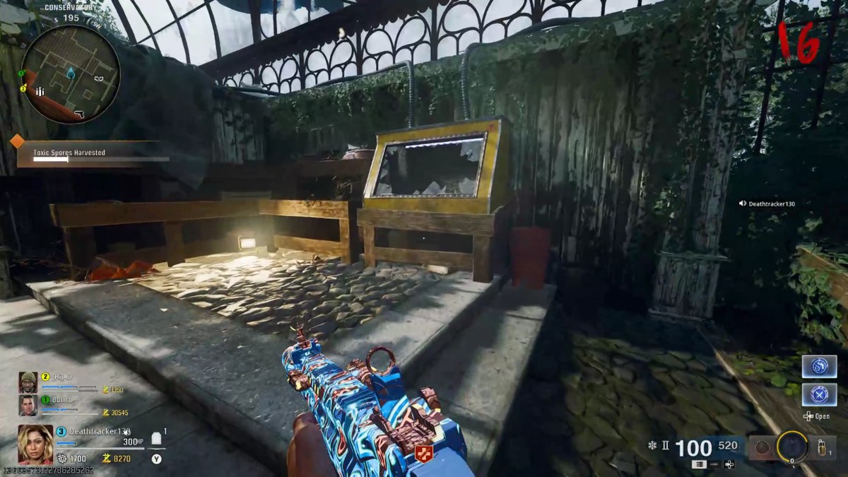 Second Plant machine in Shattered Veil Zombies map