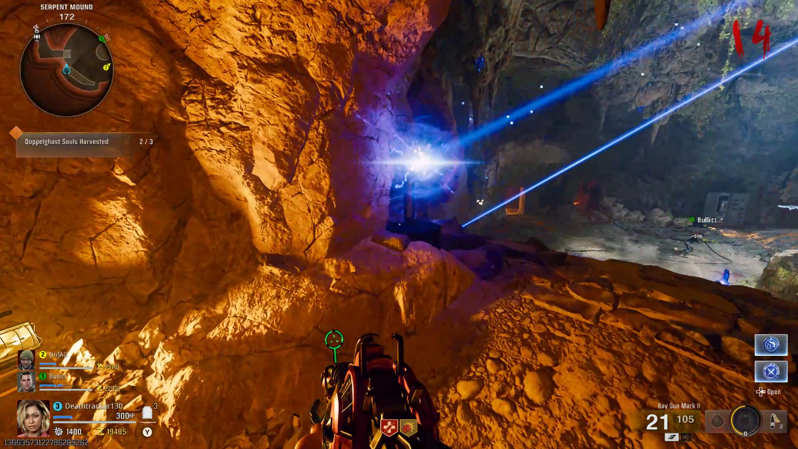 Final reflector position in Shattered Veil Zombies map