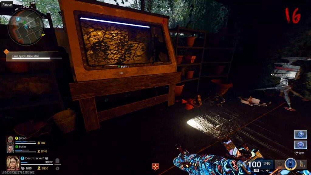 Fourth Plant machine in Shattered Veil Zombies map