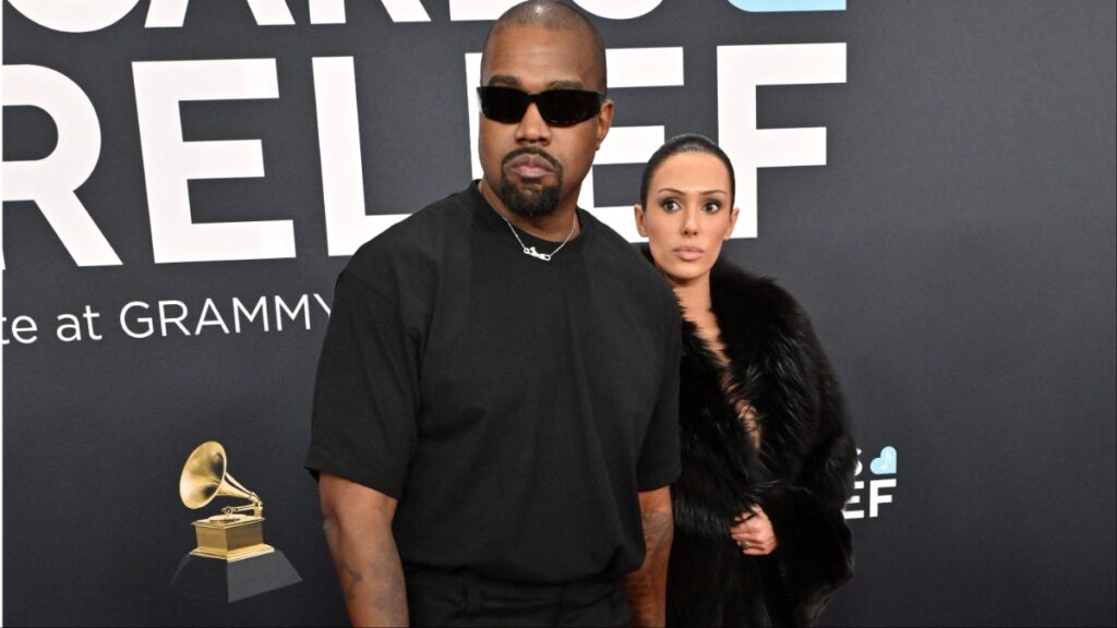Kanye West and Bianca Censori at the Grammys