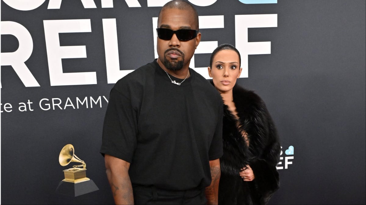 Kanye West and Bianca Censori at the Grammys