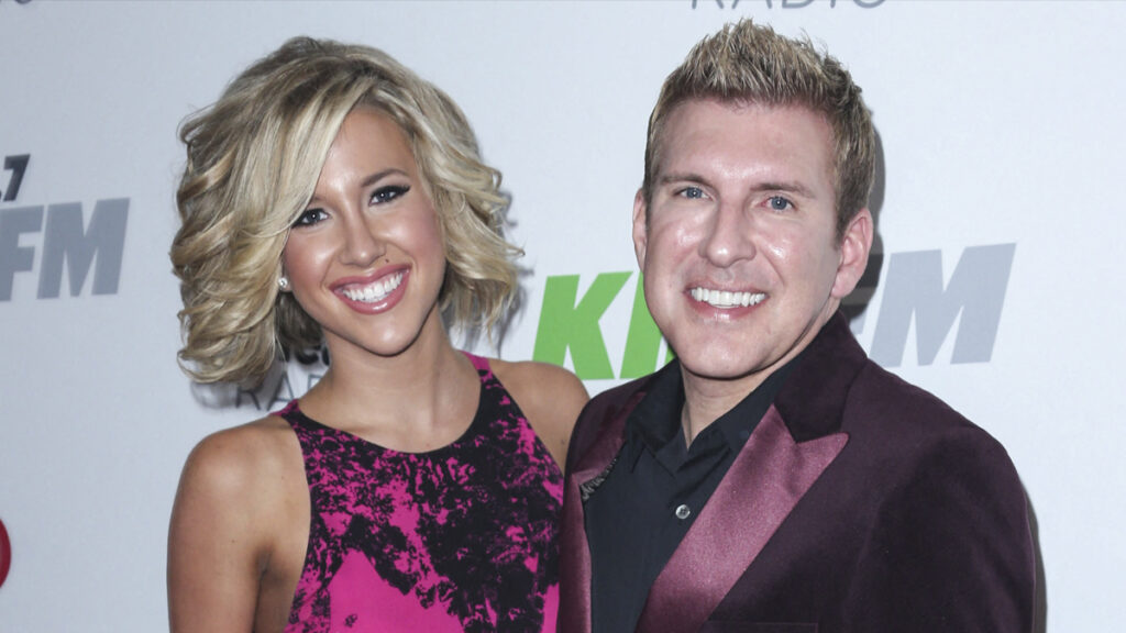 Savannah Chrisley poses with her dad Todd Chrisley