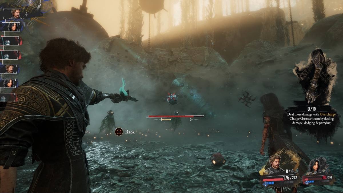 Gustave aiming at an enemy