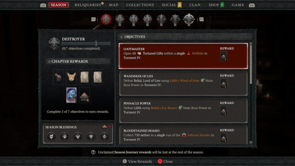 Destroyer Objectives